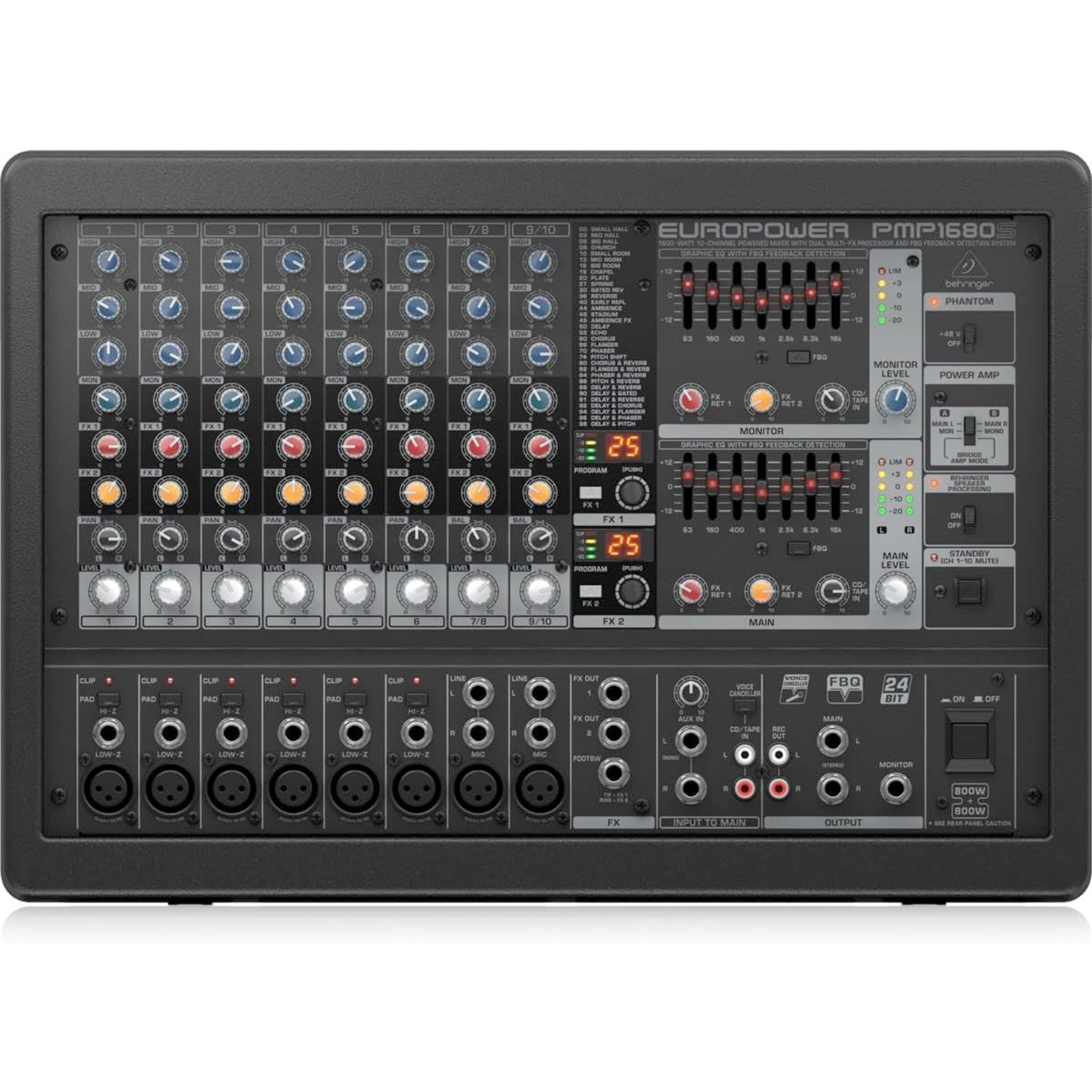 CONSOLA MEZCLADORA BEHRINGER PMP1680S