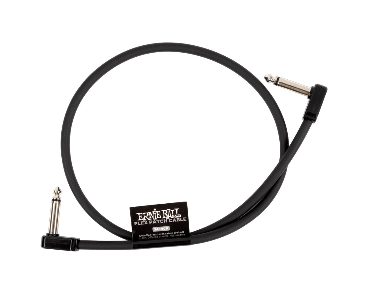 Cable Ernie Ball Flex Patch 6442 Negro Angulado/Angulado 60.96cm