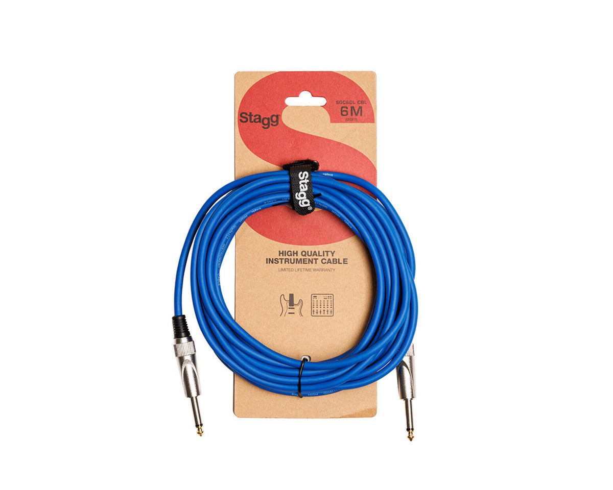 Cable Stagg SGC6DLCBL de Instrumento 6m Azul Serie S