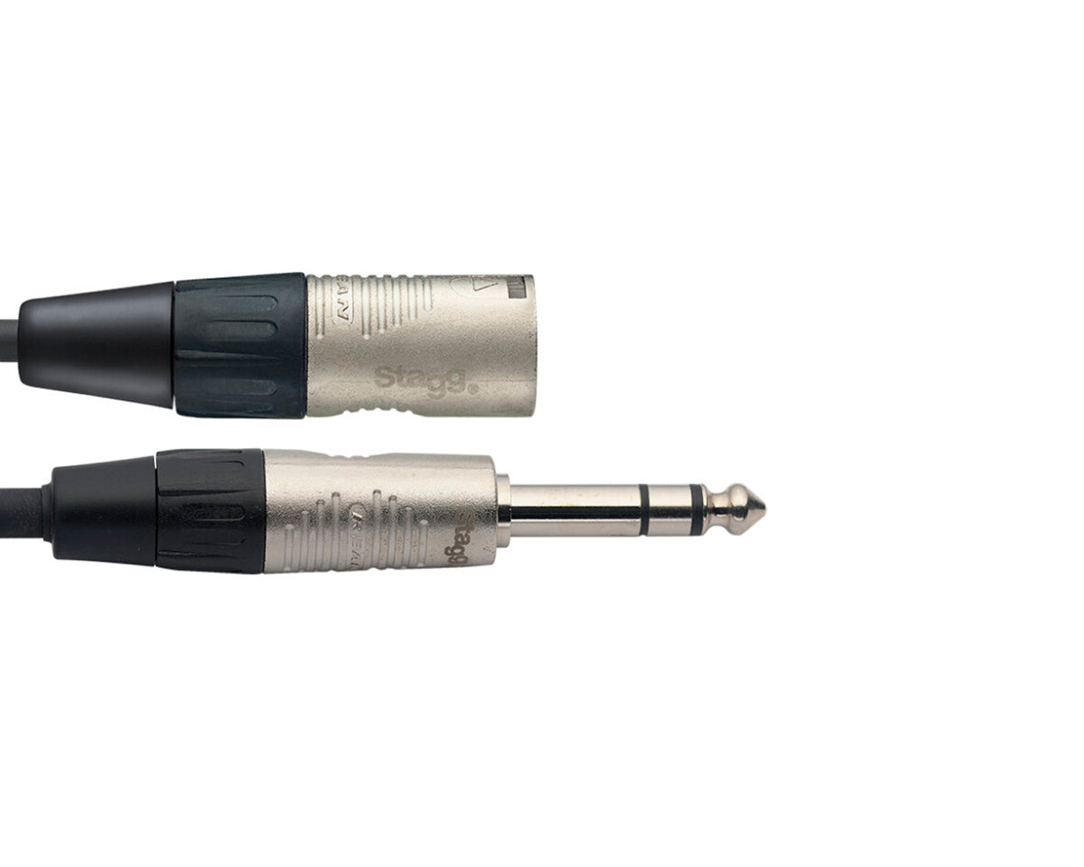 Cable de Audio Stagg Serie N, JACK/XLR (M/M) 6M (20') NAC6PSXMR