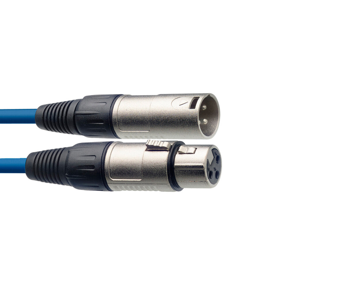 Cable de micrófono Stagg , azul, 3M XLR/XLR SMC3 CBL