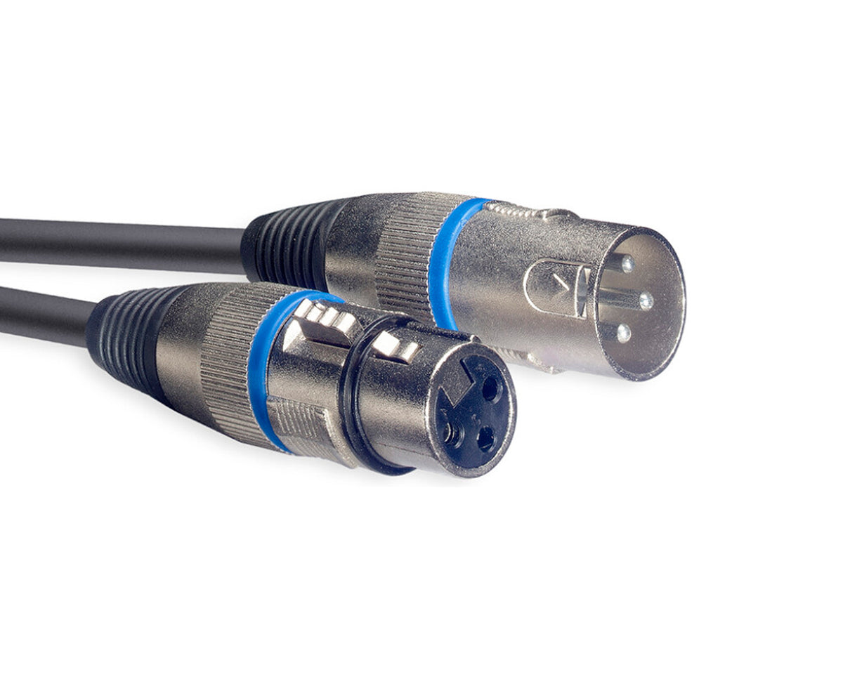 Cable de micrófono Stagg, XLR/XLR (m/f), 6M anillo azul SMC6 BL