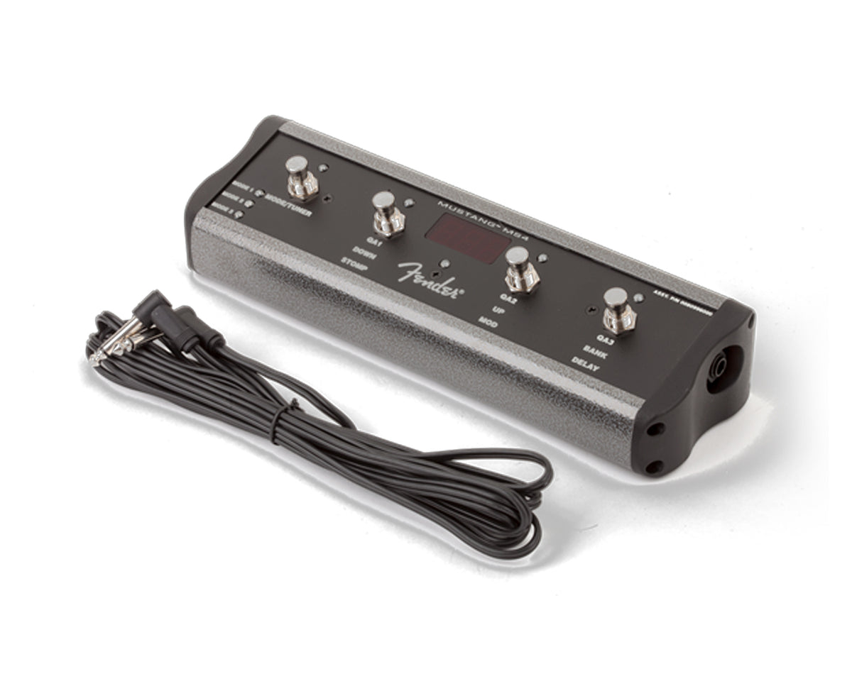 Controlador de pedal de 4 botones Fender MS4 para amplificadores Mustang