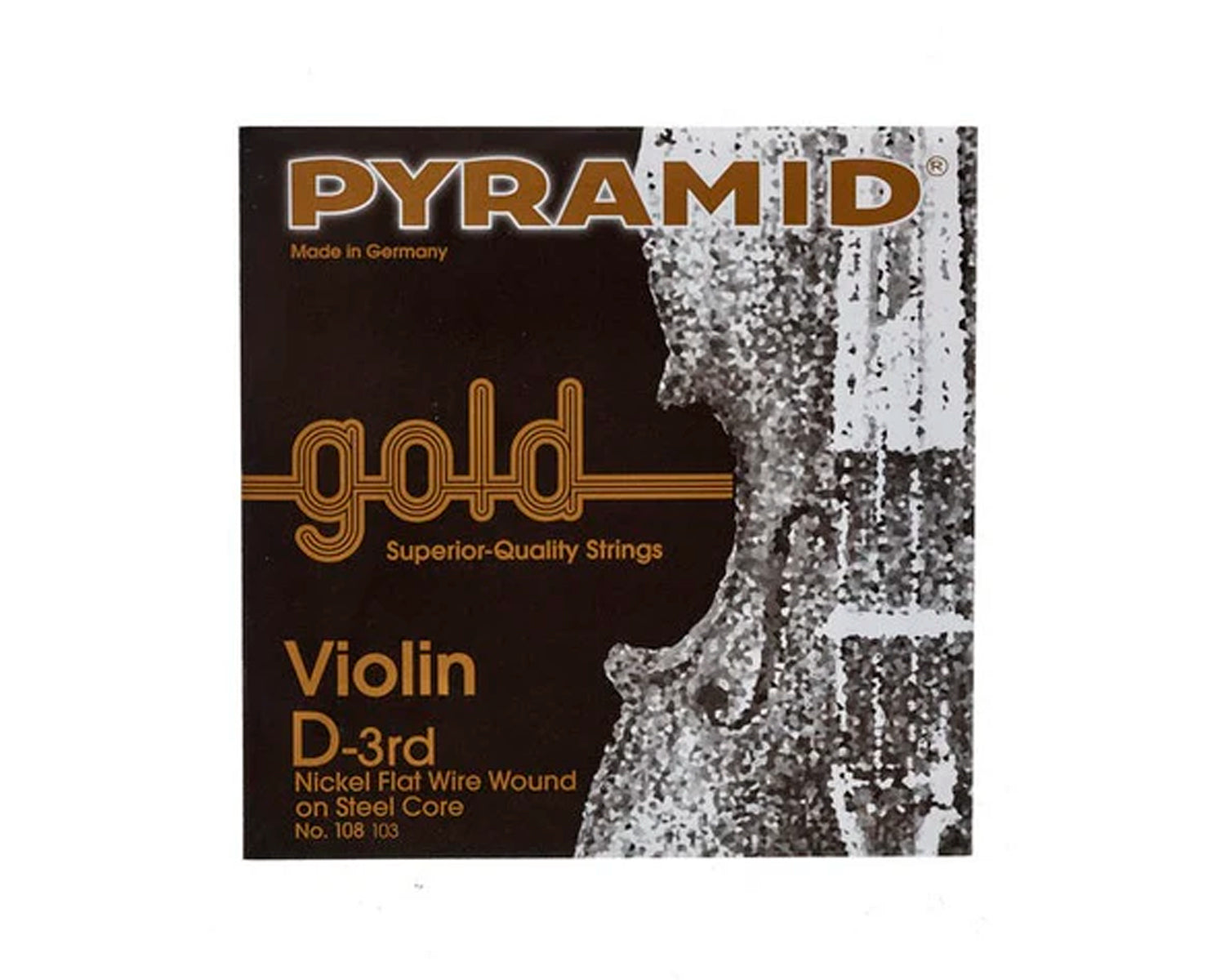 Cuerda para violín 4/4 Pyramid Gold 3A (Re)