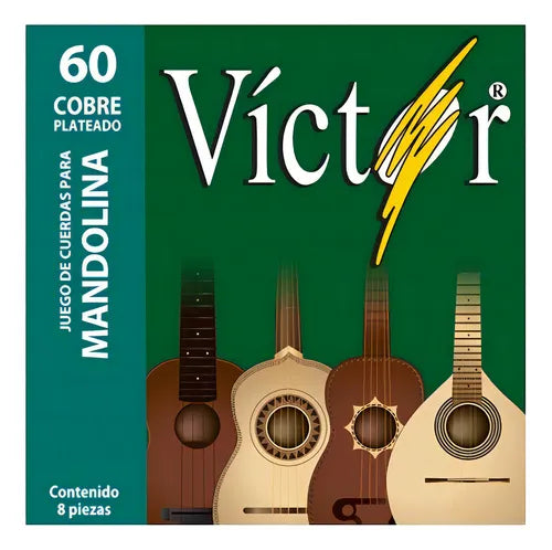 ENCORDADURA VICTOR PARA MANDOLINA ACERO ESTAÑADO 60
