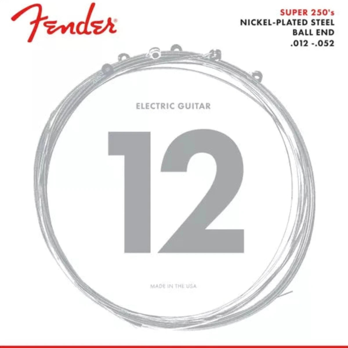 ENCORDADURA P/GUITARRA ELECTRICA FENDER 250H BALL END 12-52