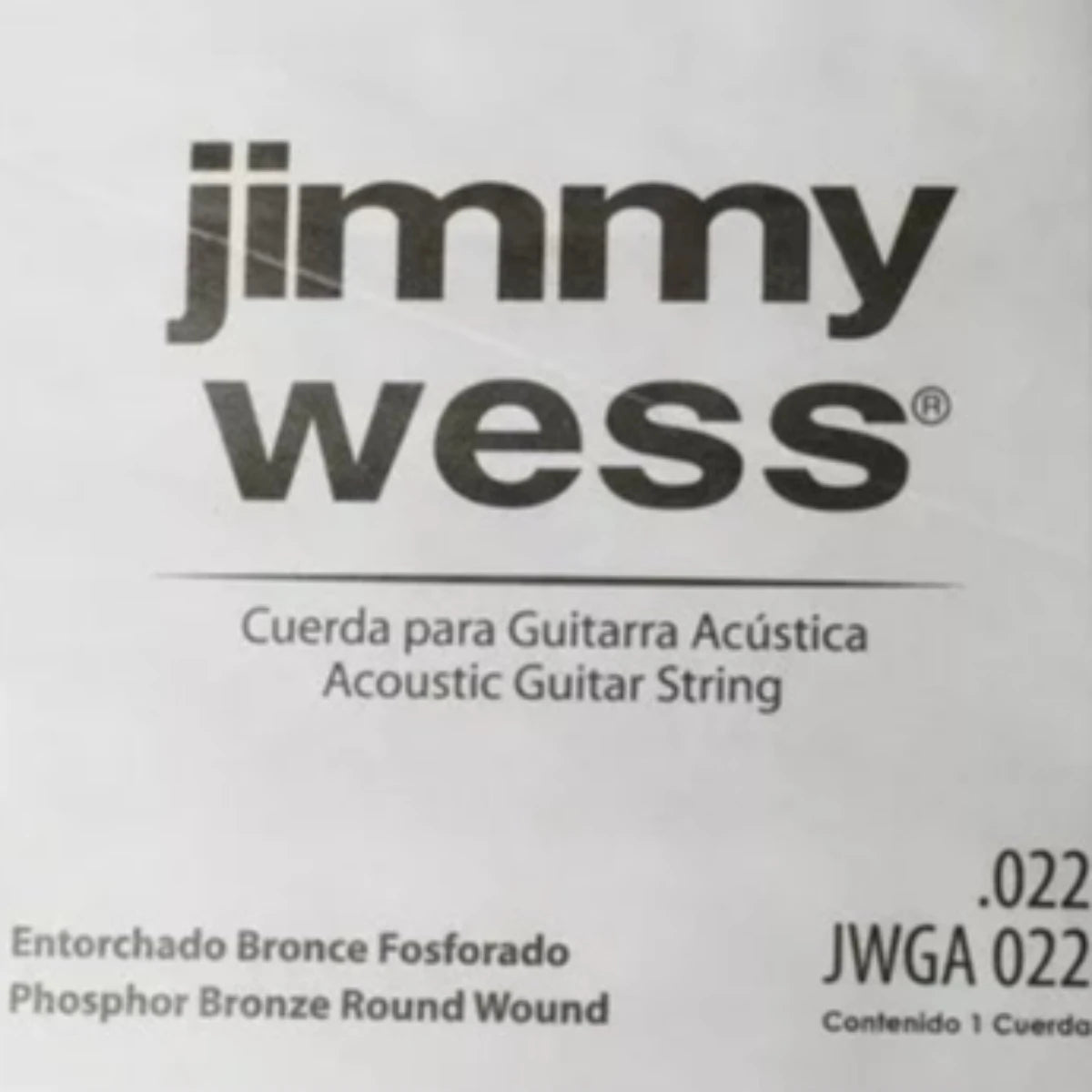 CUERDA P/GUITARRA ELECTROACUSTICA JIMMYWESS 3A 22