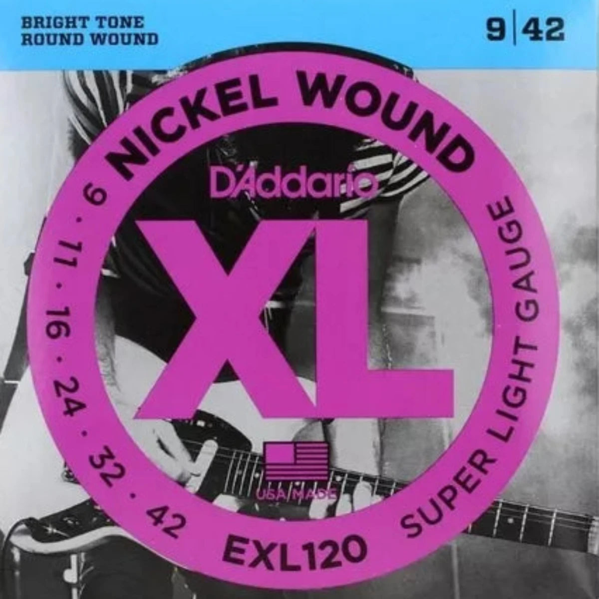 ENCORDADURA GUITARRA ELECTRICA DADDARIO 009-042 EXL-120