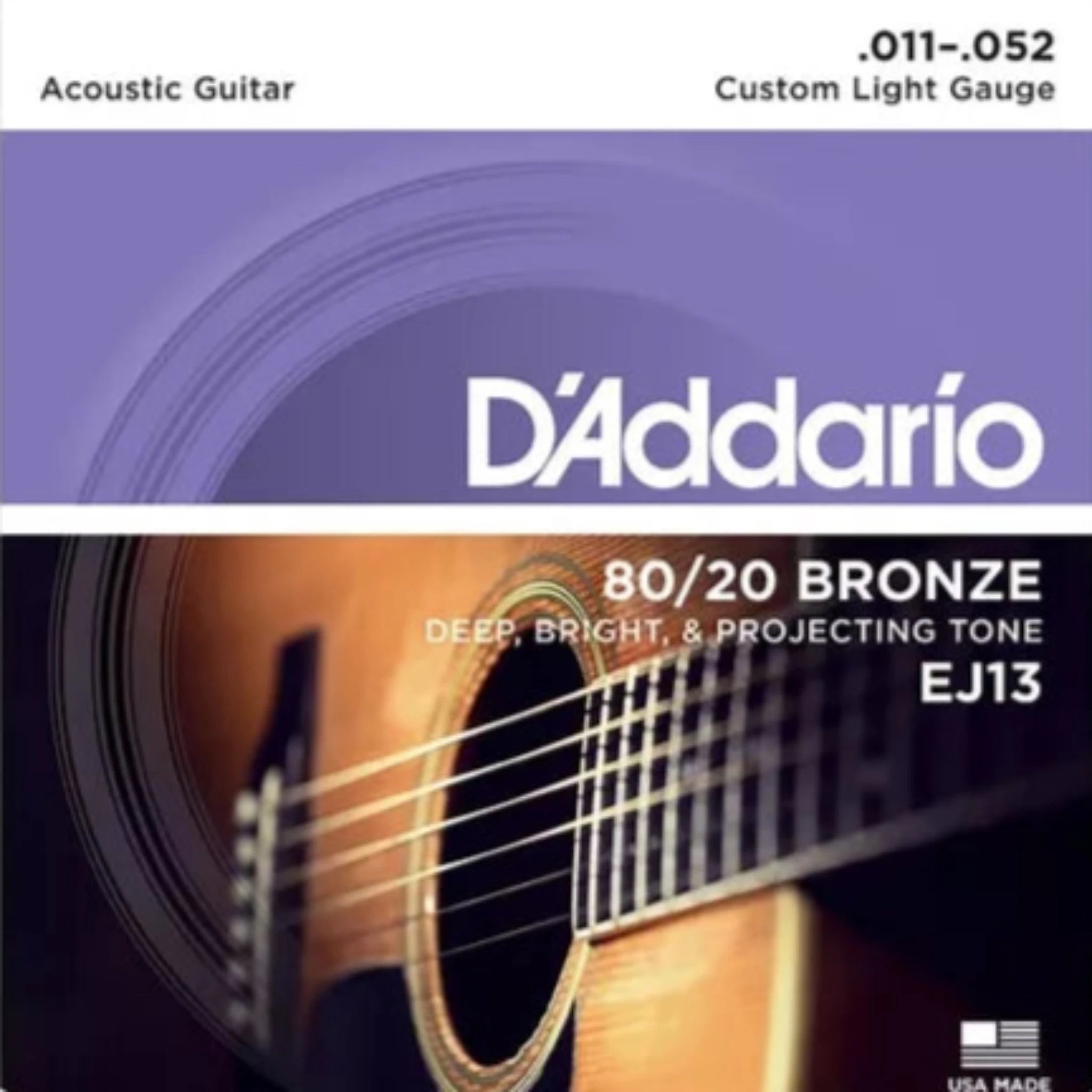 ENCORDURA DADDARIO GUITARRA ACUSTICA BRONZE XASABR 11-52