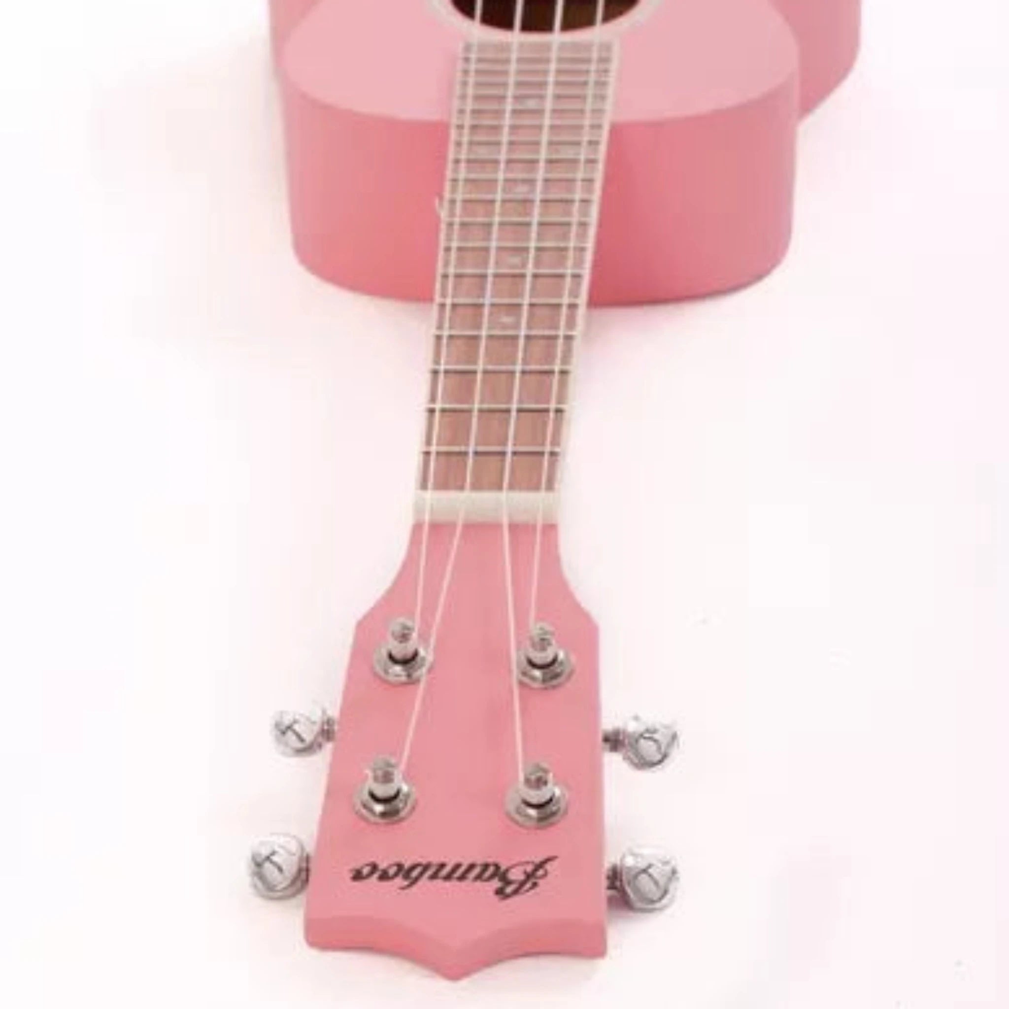 UKULELE BAMBOO SOPRANO ROSA CON FUNDA