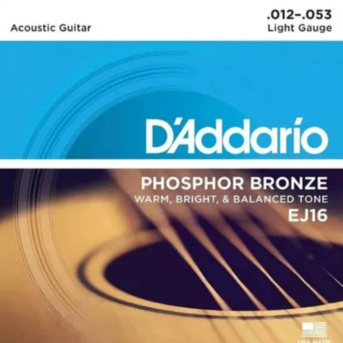 ENCORDADURA DADDARIO GUITARRA ELECTROACUSTICA PHOS/BRONZ 12-53 EJ-16