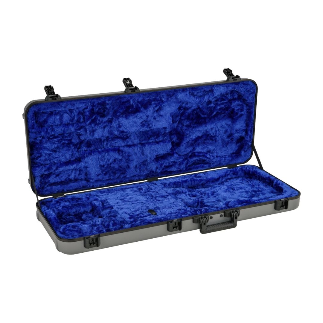 ESTUCHE FENDER DELUXE MOLDED STRAT/TELE SILVER/BLUE