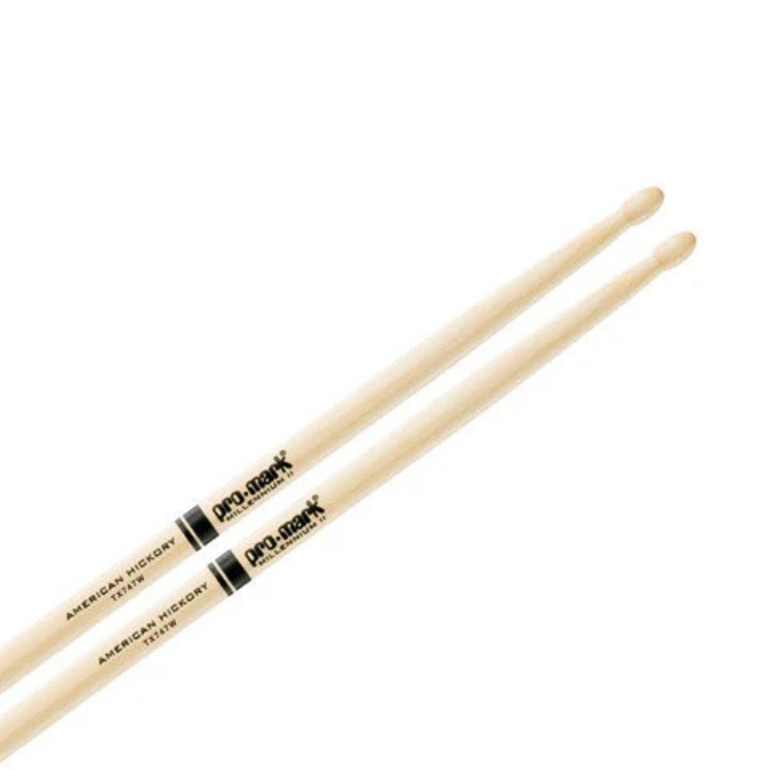 BAQUETAS PROMARK ''ROCK'' HICKORY PUNTA MADERA TX747W