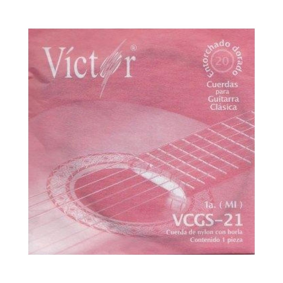 CUERDA P/GUITARRA VICTOR 1A NYLON NEGRO
