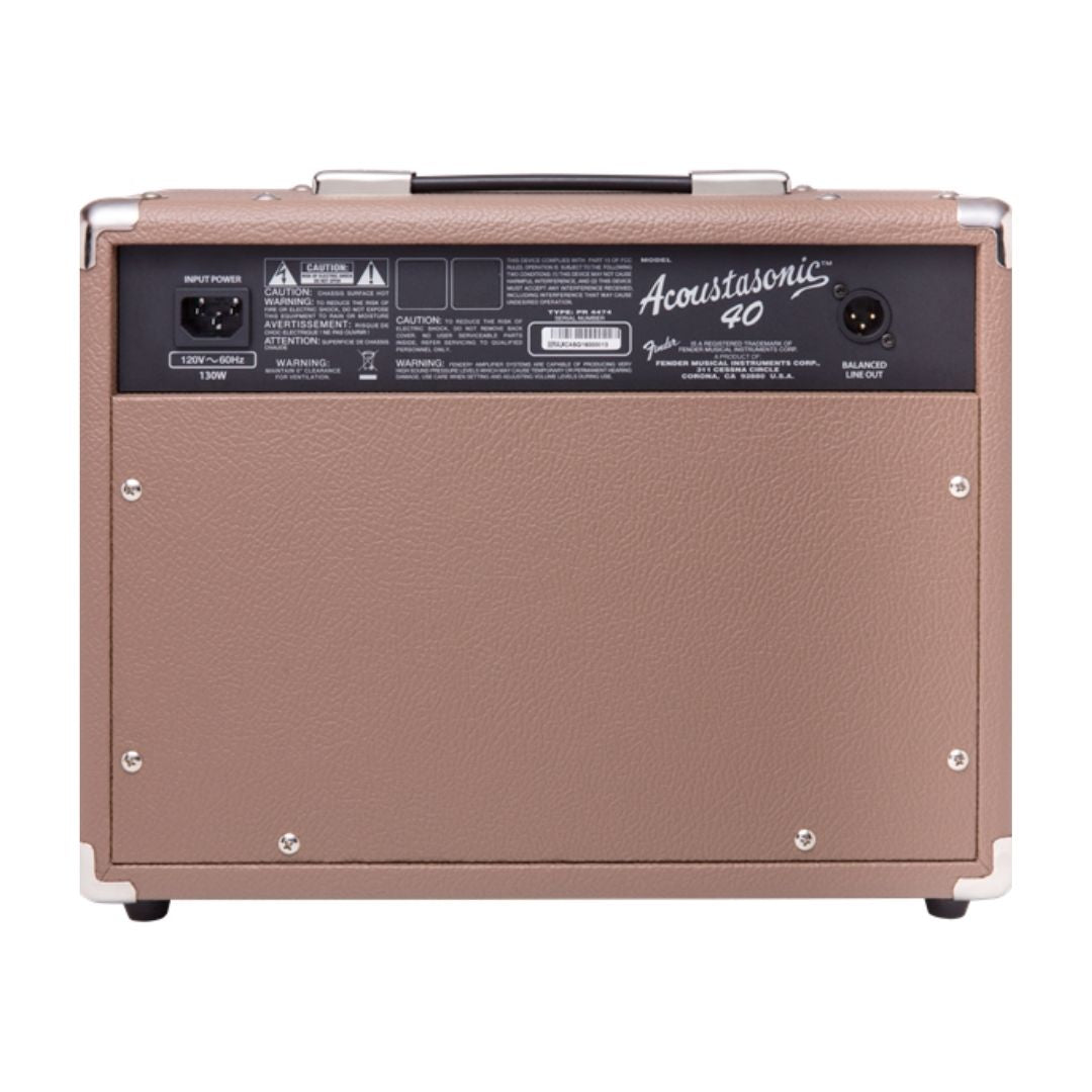 COMBO FENDER ELECTROACUSTICA ACOUSTASONIC 40W