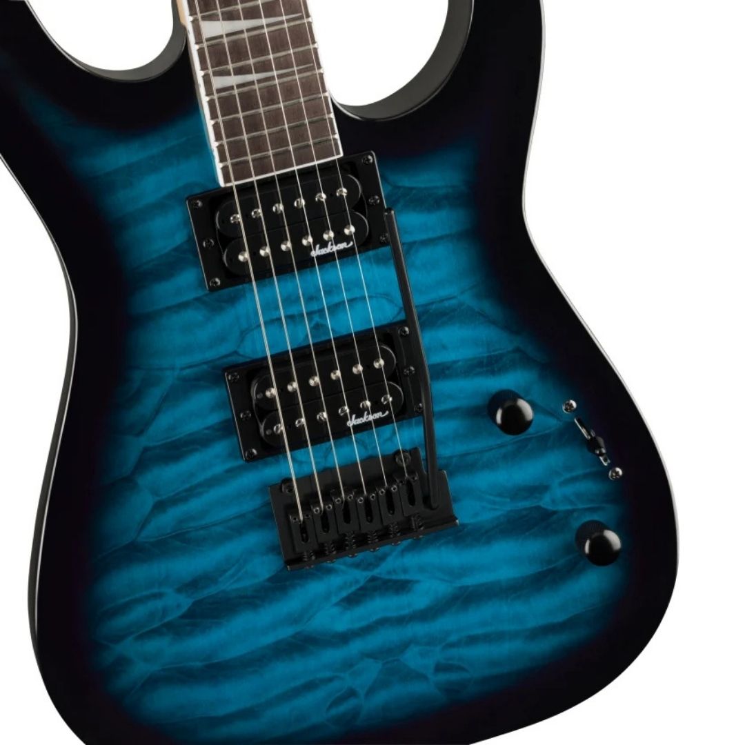 GUITARRA ELECTRICA JACKSON JS20 DINKY DKQ 2PT TRANSPARENT BLUE BURST