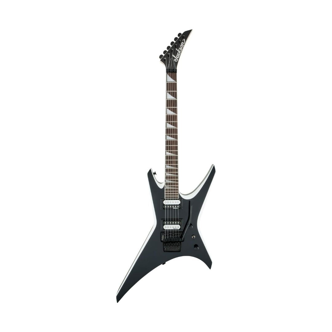 GUITARRA ELECTRICA JACKSON JS32 WARRIOR AH FB BLACK/WHITE BEVELS