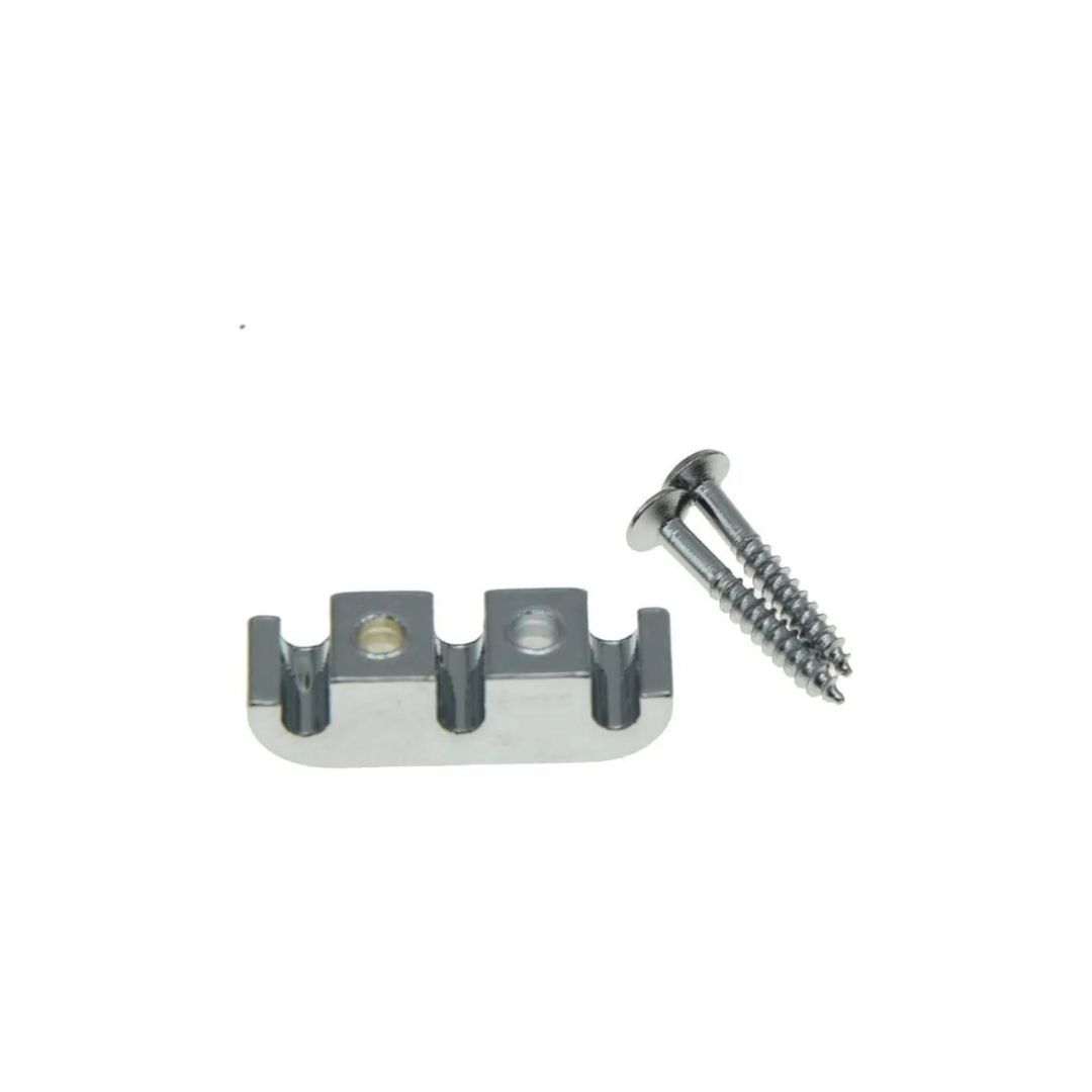 RETENEDOR DE CUERDAS PARA BAJOS TIPO FENDER PARA 5 CUERDAS CROMADO PROLINE HS053