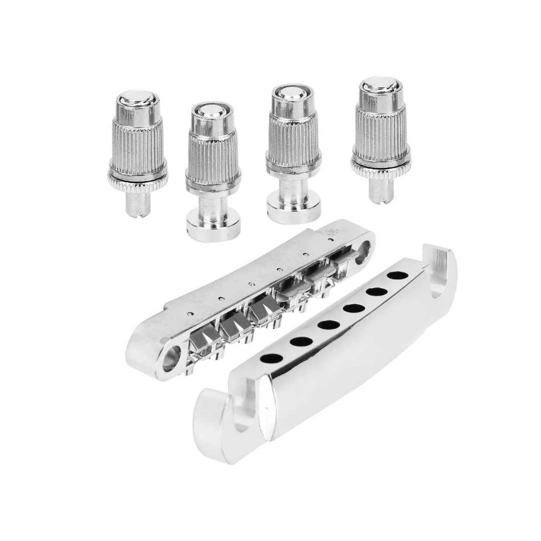 PUENTE AXLABS TUNE-O-MATIC BRIDGE & STOP TAILPIECE (COLOR: NICKEL)
