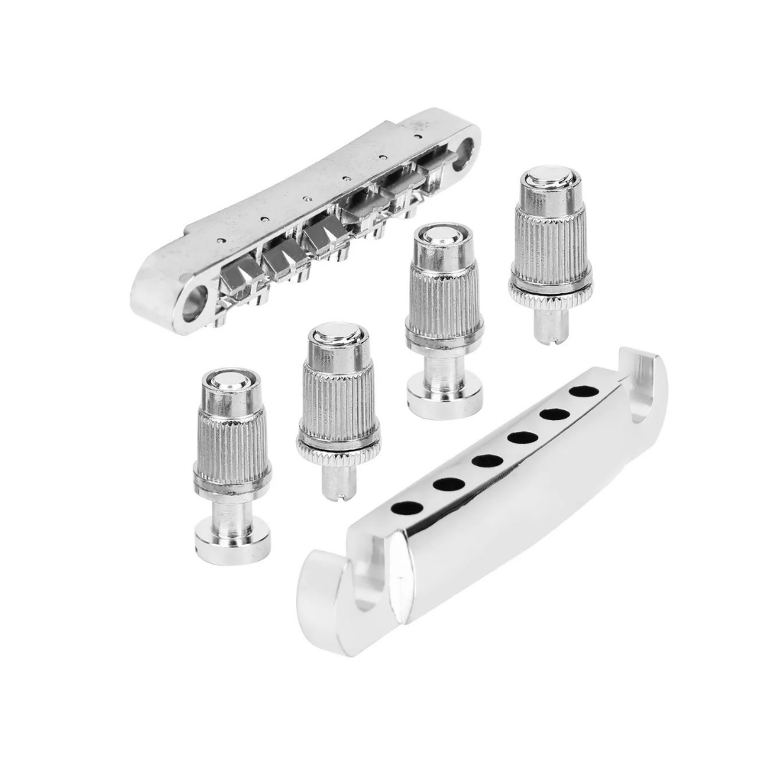 PUENTE AXLABS TUNE-O-MATIC BRIDGE & STOP TAILPIECE (COLOR: NICKEL)