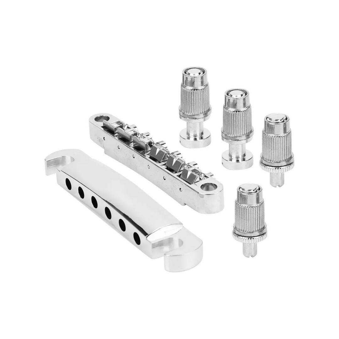 PUENTE AXLABS TUNE-O-MATIC BRIDGE & STOP TAILPIECE (COLOR: NICKEL)