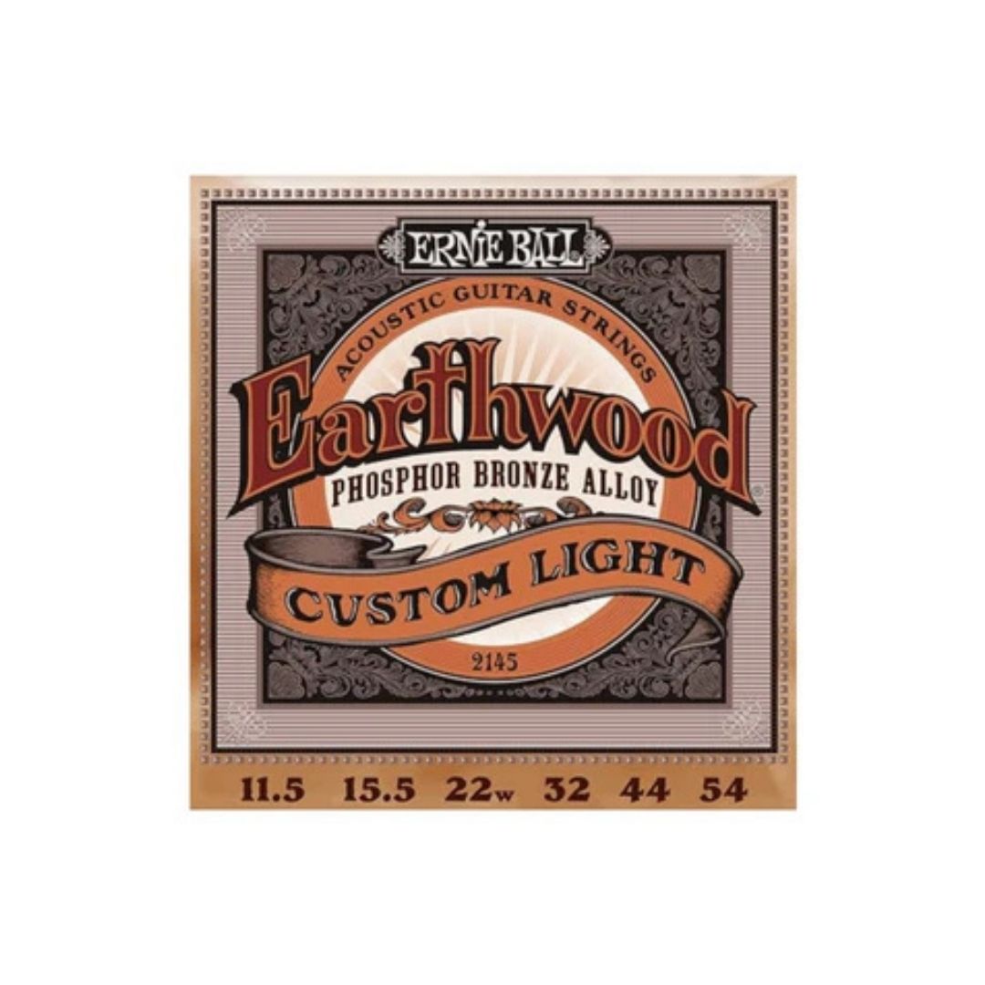 ENCORDADURA ERNIE BALL EARTHWOOD CUSTOM LIGHT 2145 BRZ-PH -11.5-54