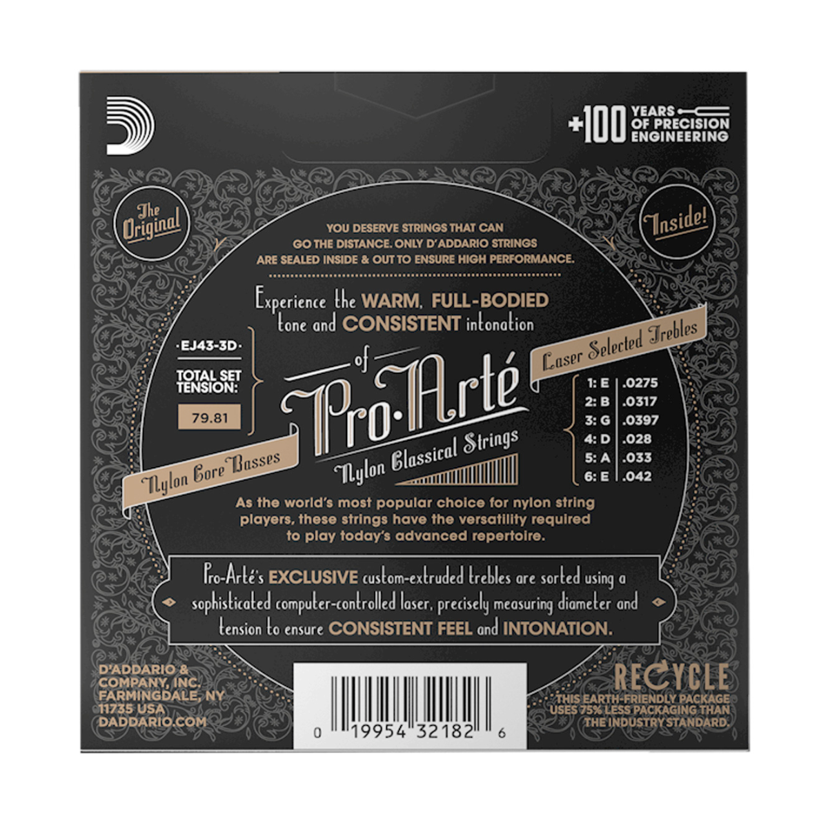 ENCORDADURA DADDARIO NYLON PROARTE MOD. EJ-43