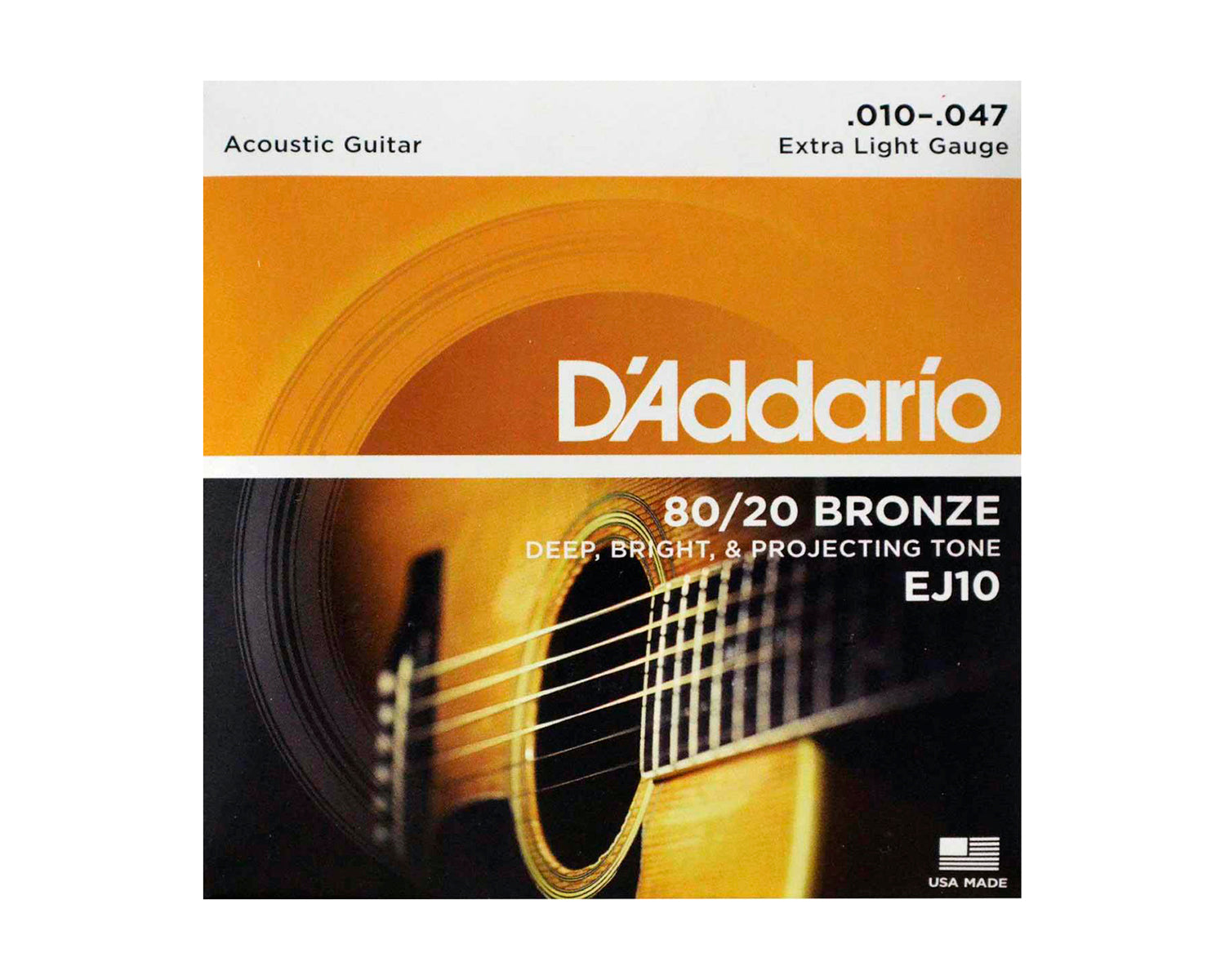 Encoradura Daddario EJ-10 80/20