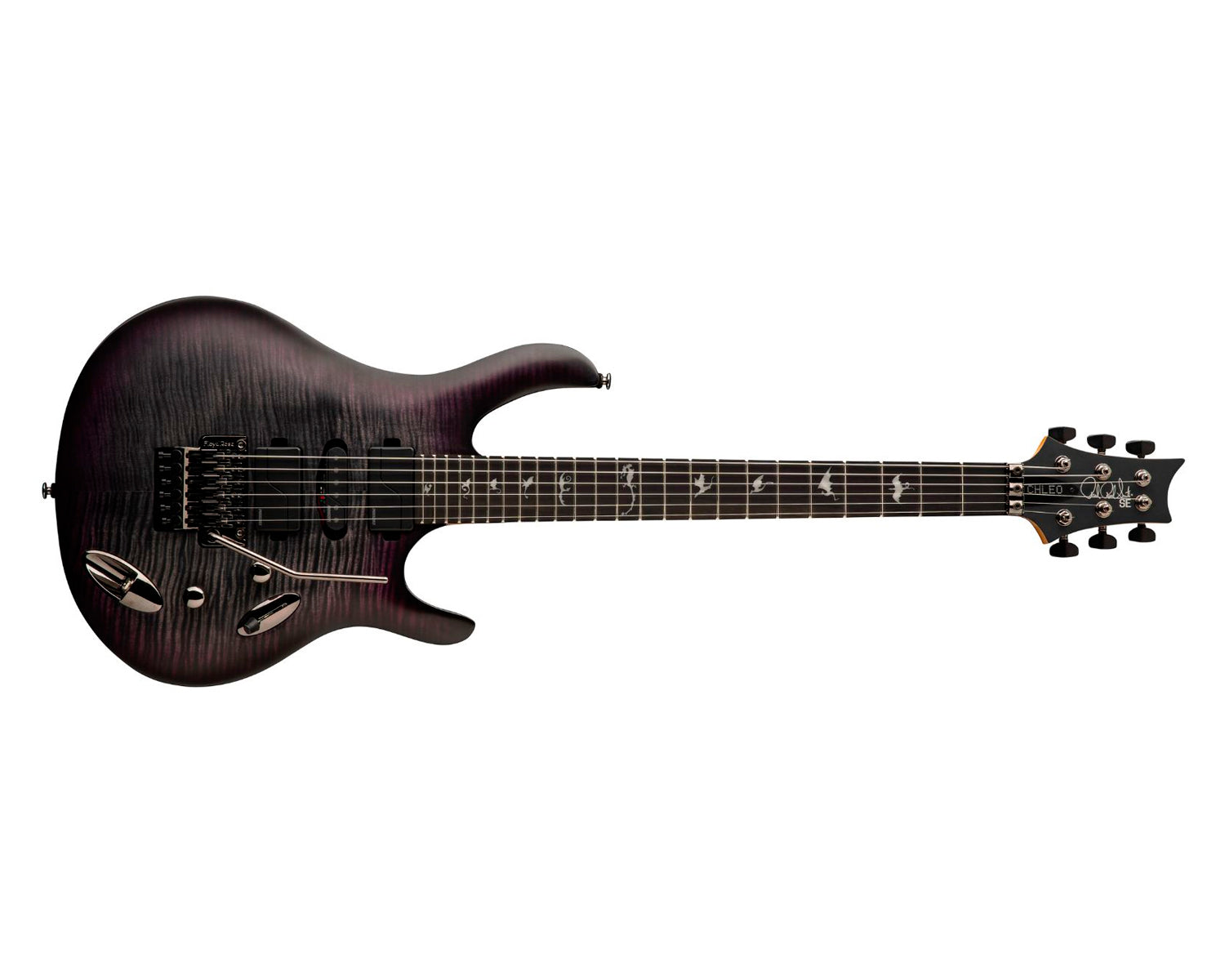 Guitarra Electrica PRS SE Chleo Charcoal Purple Burst Con Gig Bag