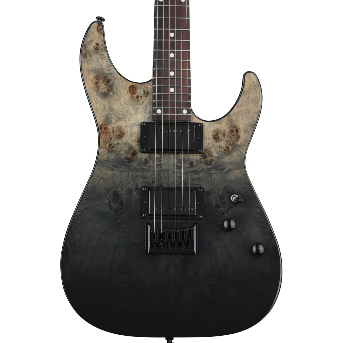 GUITARRA ELECTRICA SCHECTER C-1 STD BLACK FADE BURST BURL