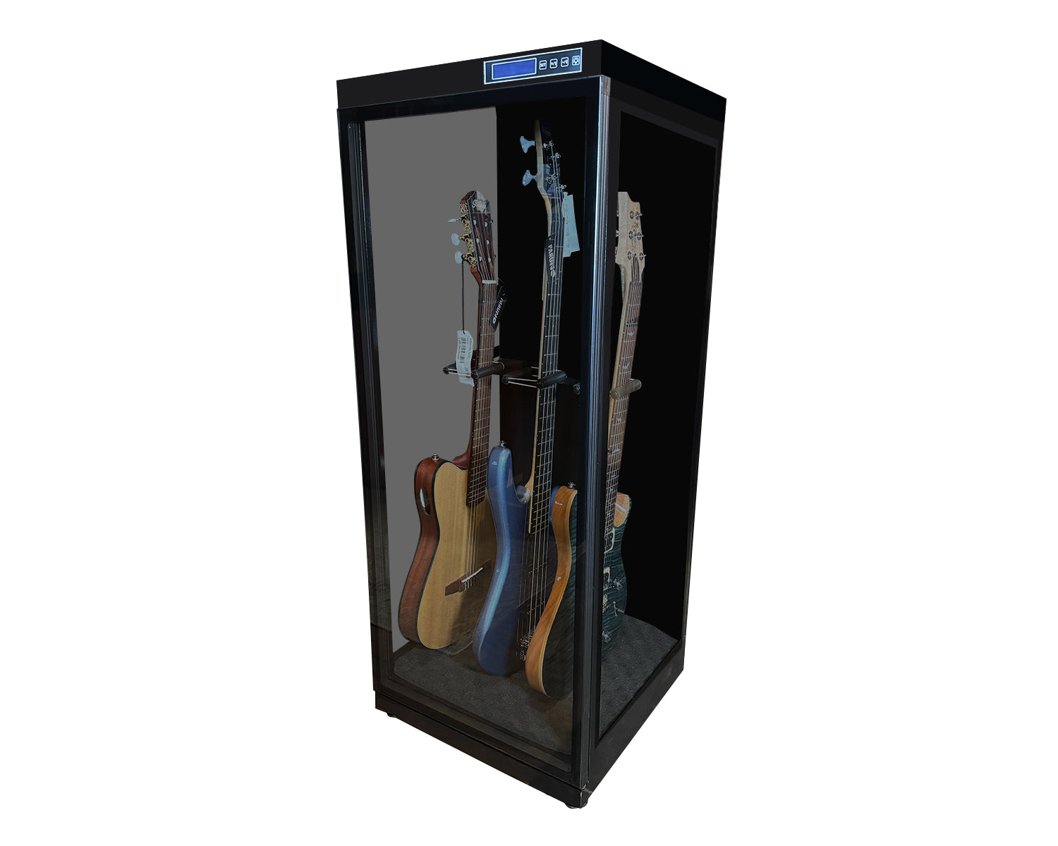 Gabinete Humidificador Running Decora para 3 Guitarras Eléctricas