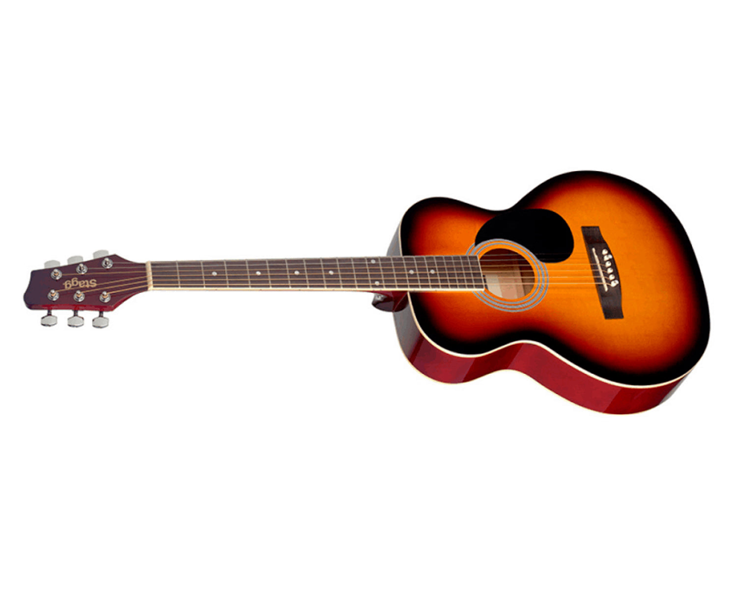 Guitarra Acústica Stagg SA20A SNB Auditorium Basswood Sunburst