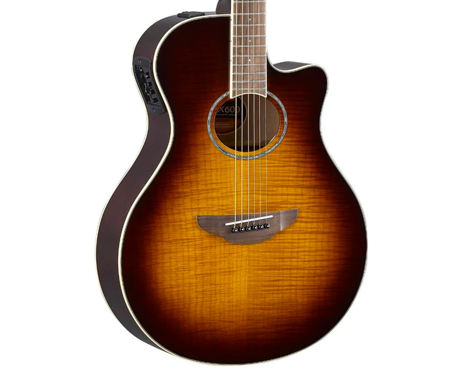 Guitarra Electroacústica Yamaha APX600FM-TBS Tobacco Brown Sunburst