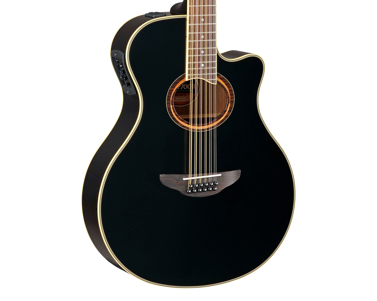 Guitarra Electroacústica Yamaha Apx700ii-12 Negro 12 Cuerdas Tapa Solida