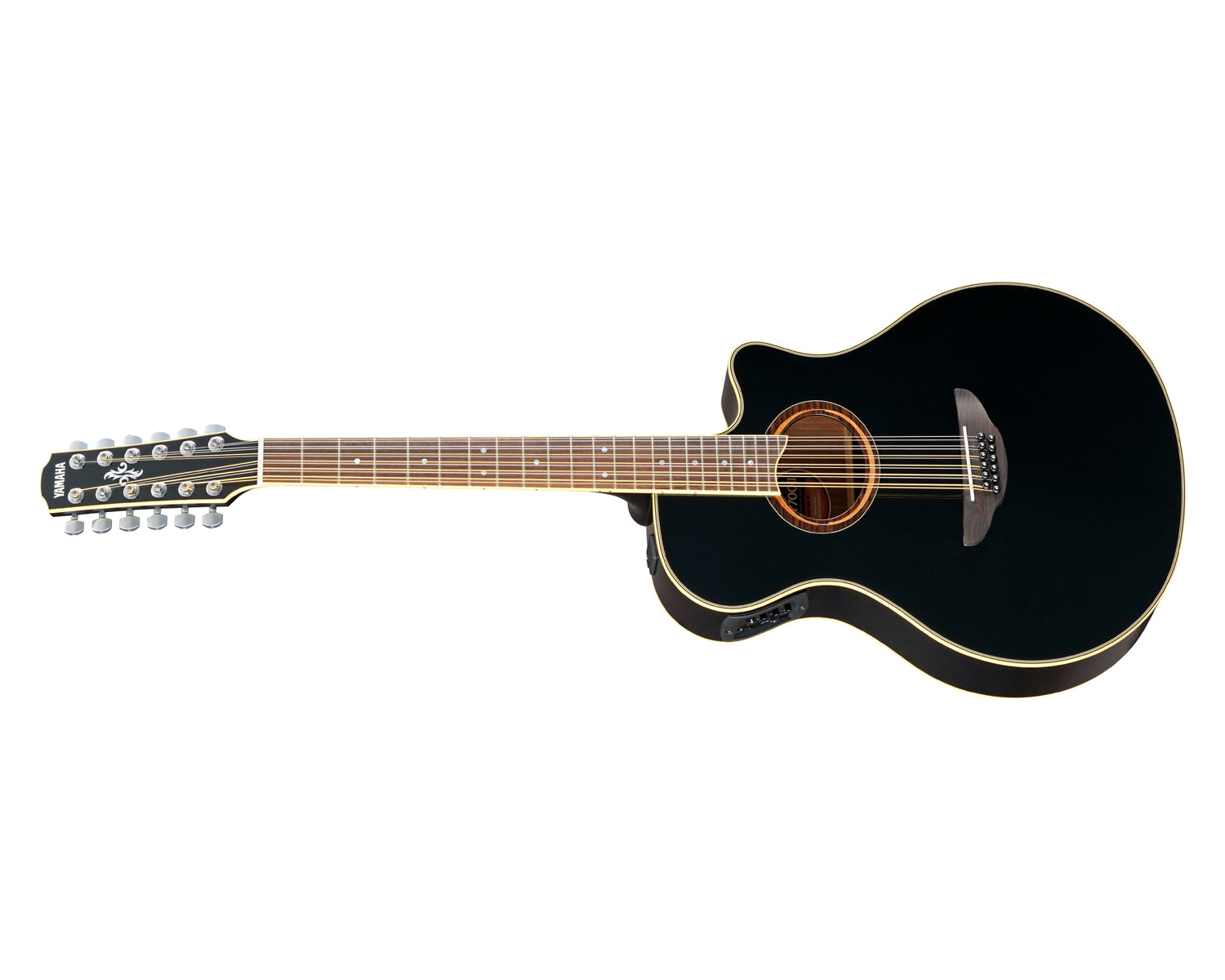 Guitarra Electroacústica Yamaha Apx700ii-12 Negro 12 Cuerdas Tapa Solida