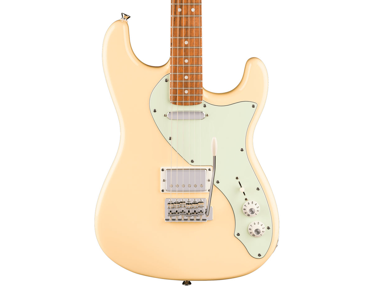 Guitarra eléctrica Squier Paranormal Stratocaster Deluxe, Laurel, Vintage White