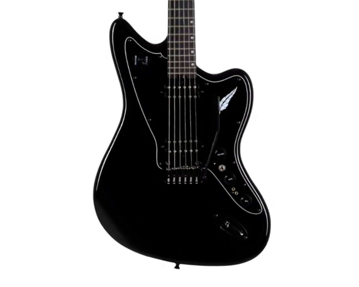 Guitarra eléctrica Tagima Rocker SV-3 Sus Vásquez Black Sparkle con overdrive y delay