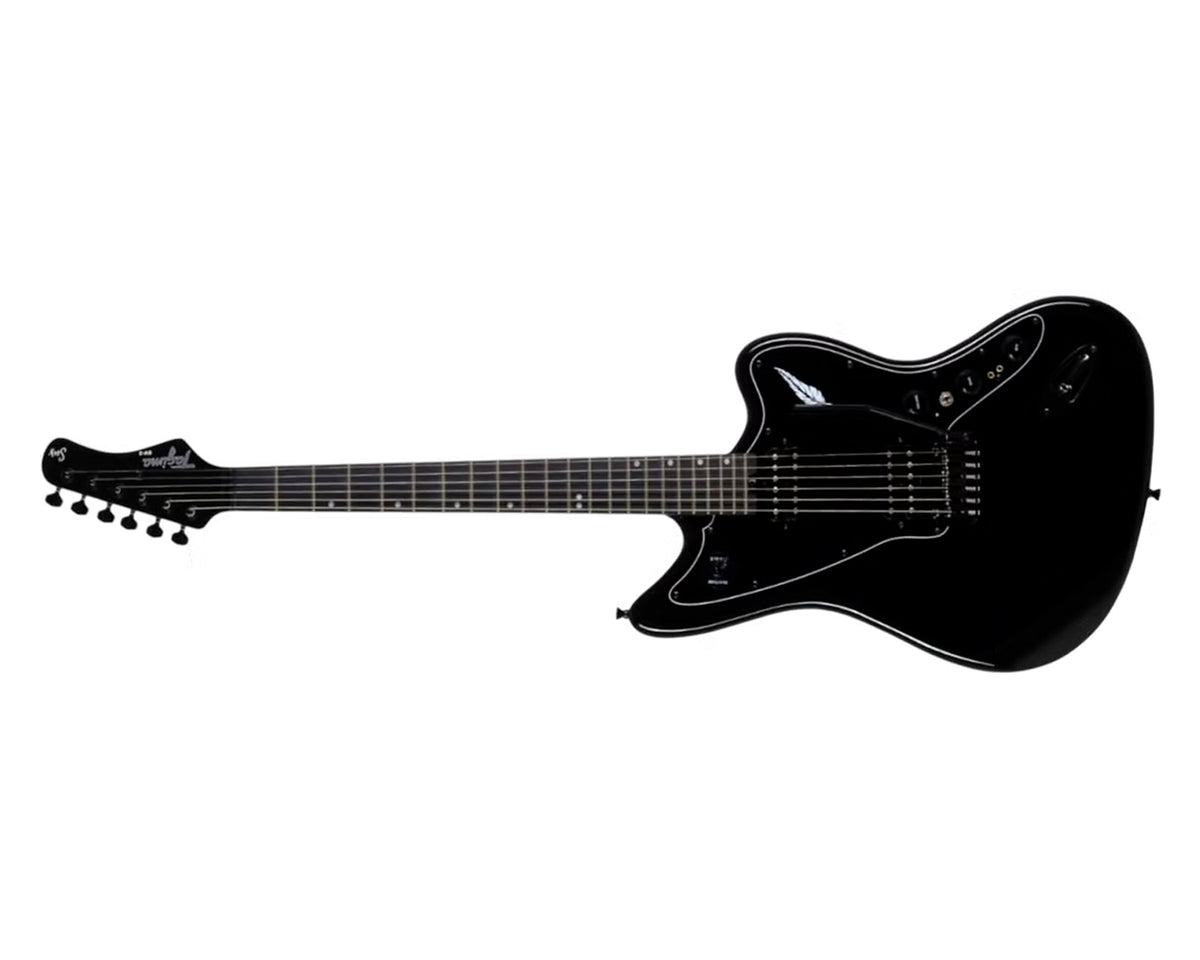 Guitarra eléctrica Tagima Rocker SV-3 Sus Vásquez Black Sparkle con overdrive y delay