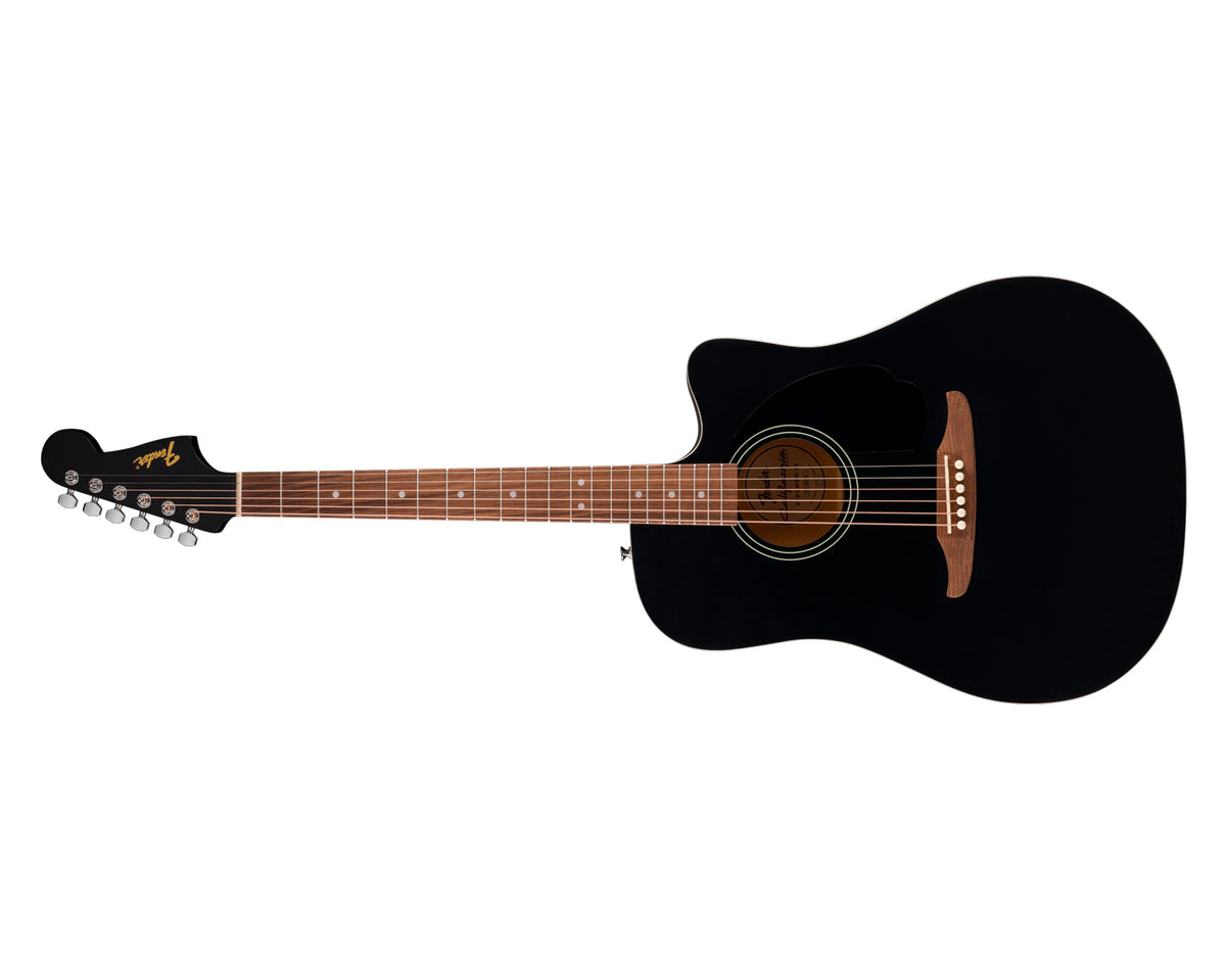 Guitarra electroacústica Fender California Debut Redondo CE, Walnut, Black