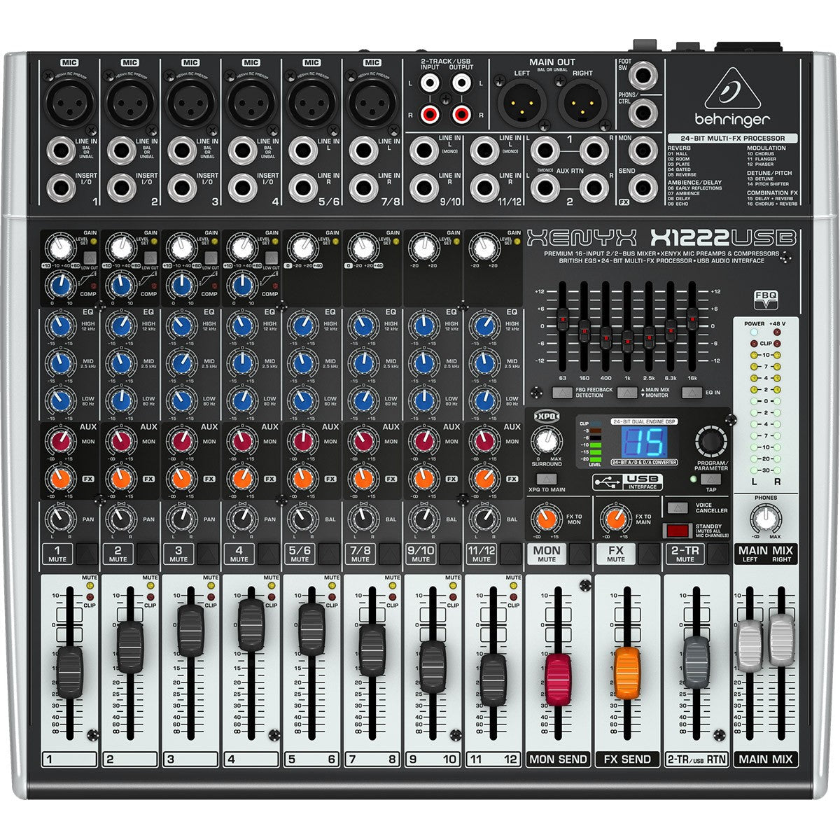 MEZCLADORA BEHRINGER X1222USB