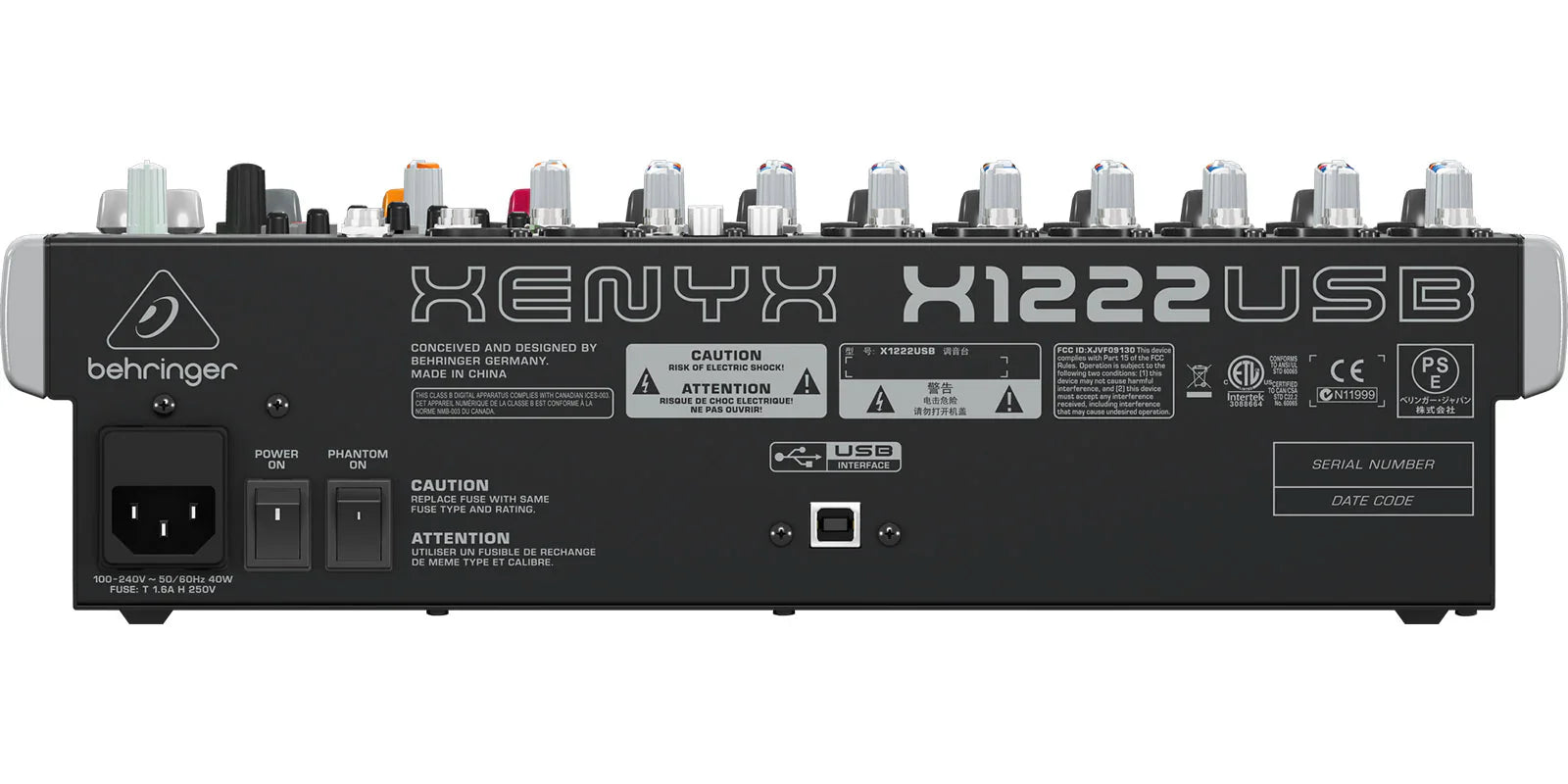 MEZCLADORA BEHRINGER X1222USB