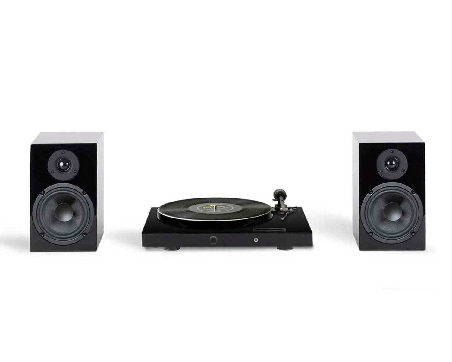 Sistema Hi-Fi Pro-Ject Juke Box E1 Set Tornamesa con Altavoces Negro