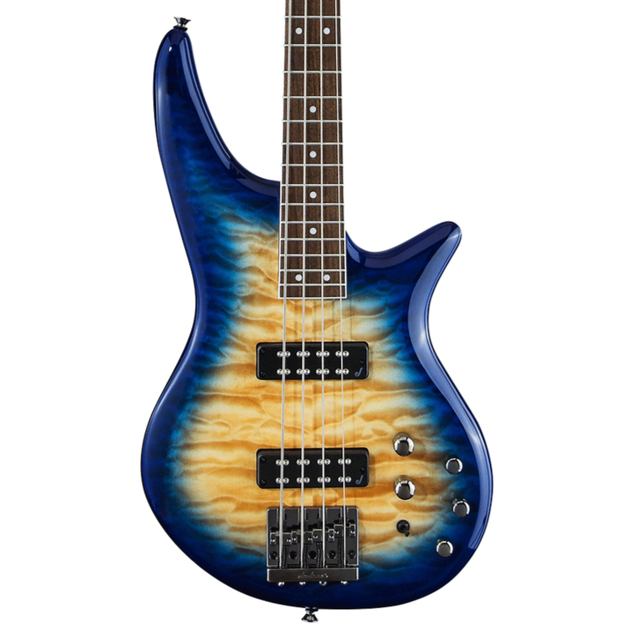 JACKSON JS SERIES SPECTRA BASS JS3Q DE 4 CUERDAS AMBER BLUE BURST