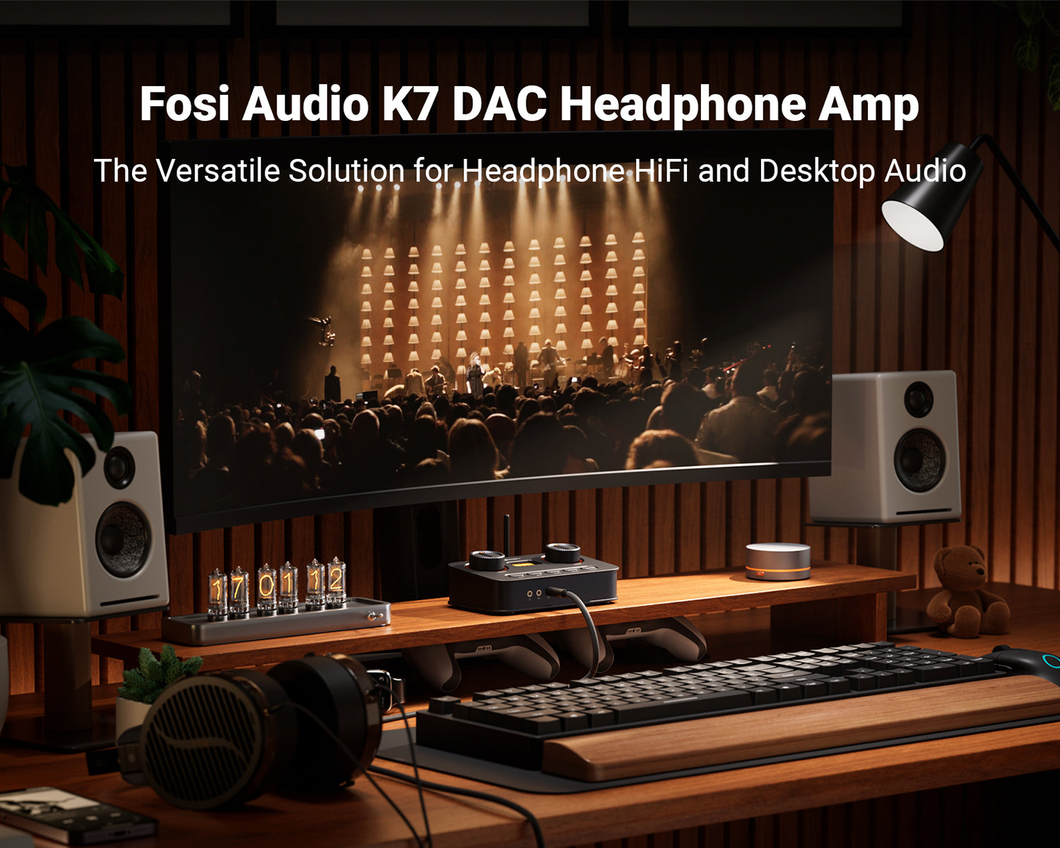 Amplificador de Audífonos y DAC HiFi Gaming Fosi Audio K7