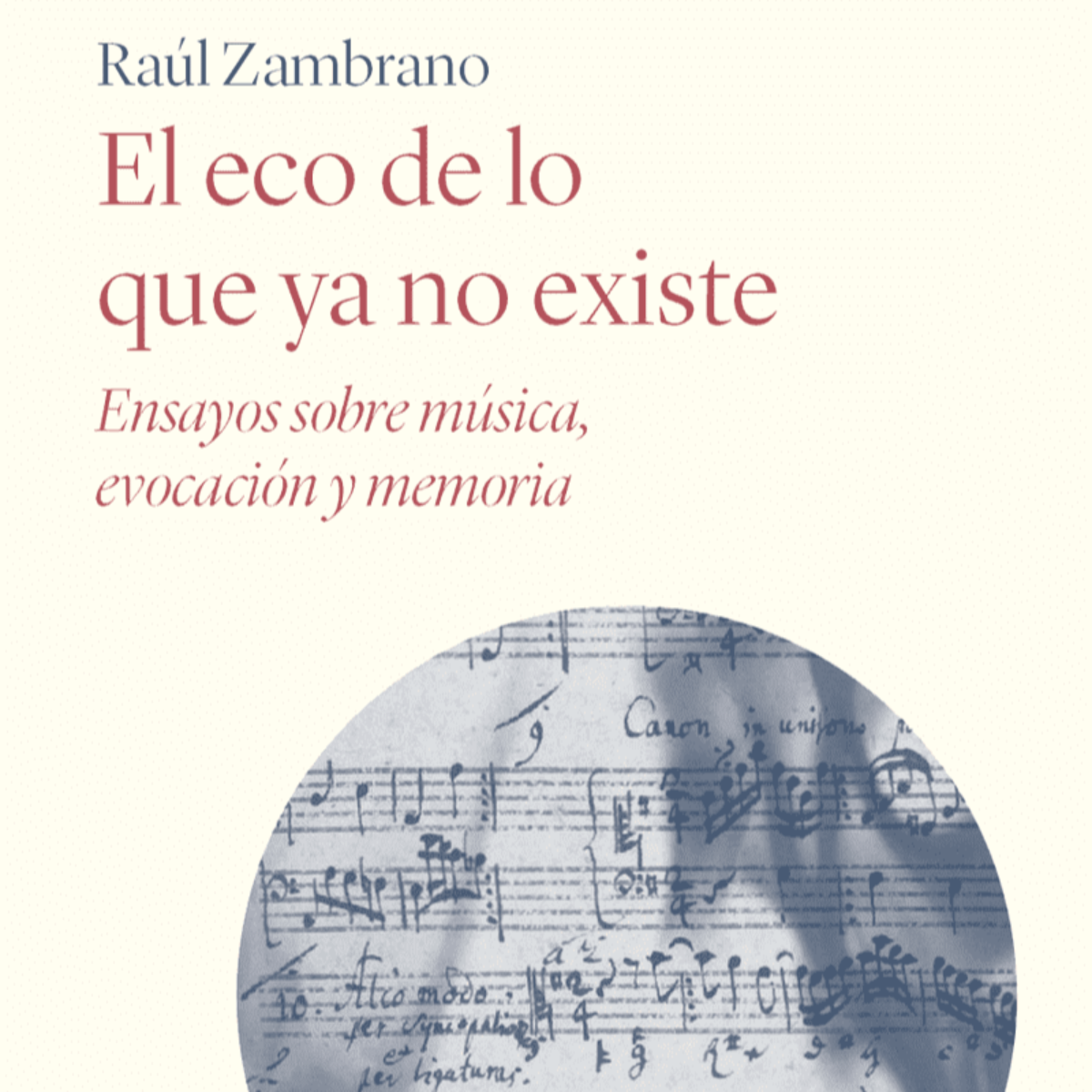 LIBRO EL ECO DE LO QUE YA NO EXISTE