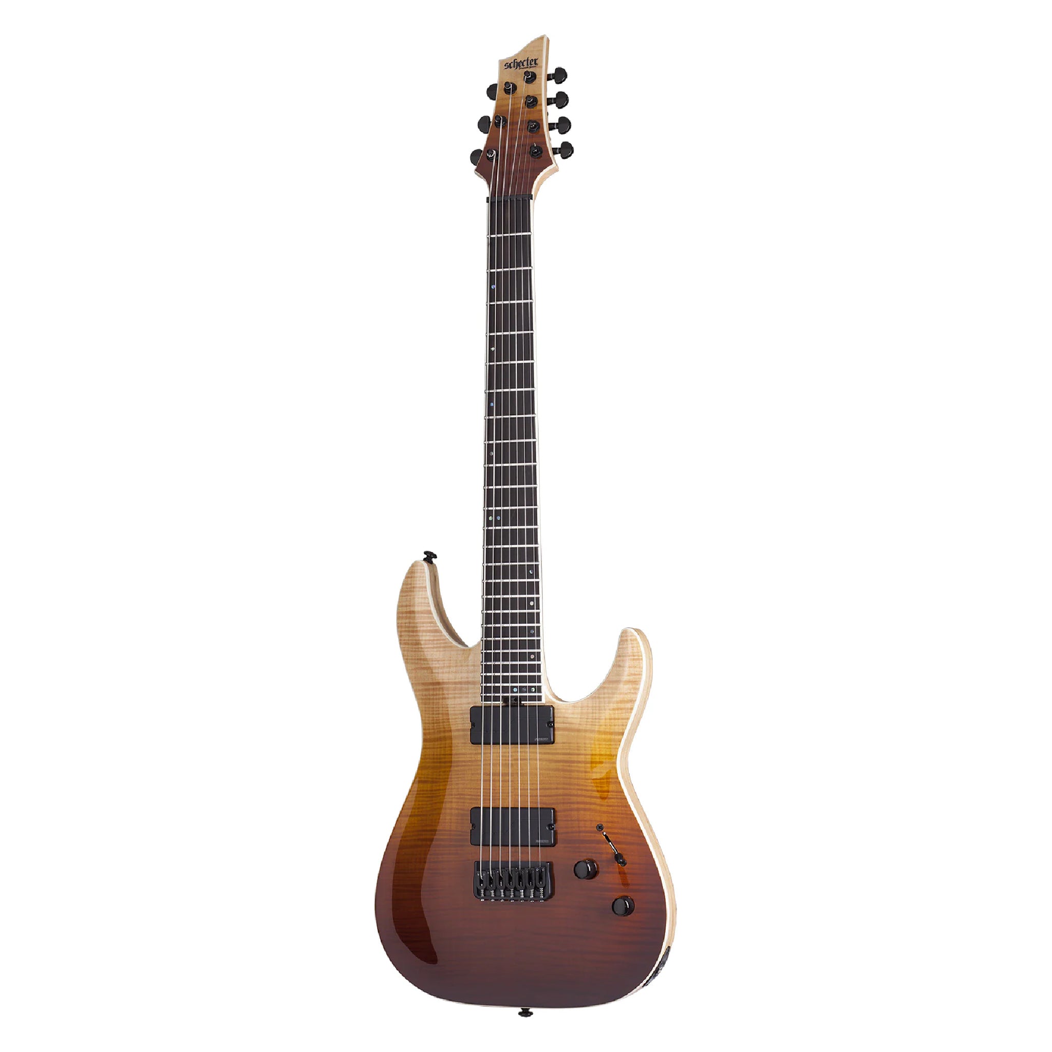 Guitarra eléctrica Schecter C-7 SLS Elite 7 Cuerdas Antique Fade Burst