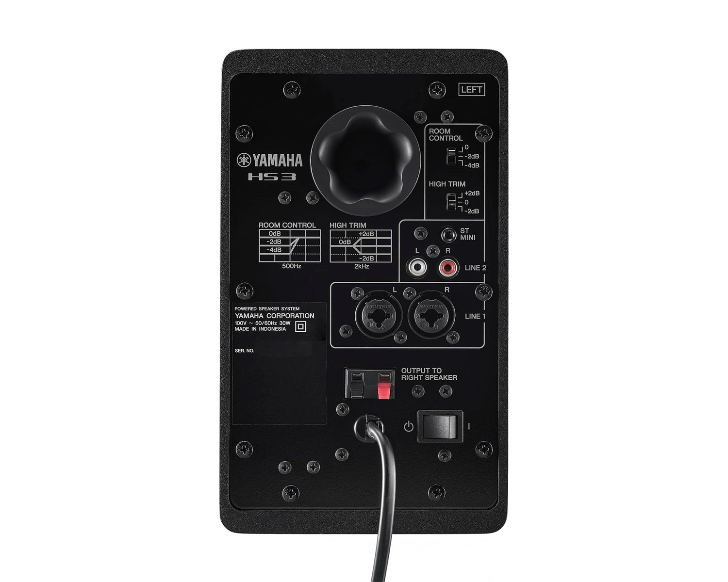 Monitores De Estudio Yamaha HS3B Negro Campo Cercano Par