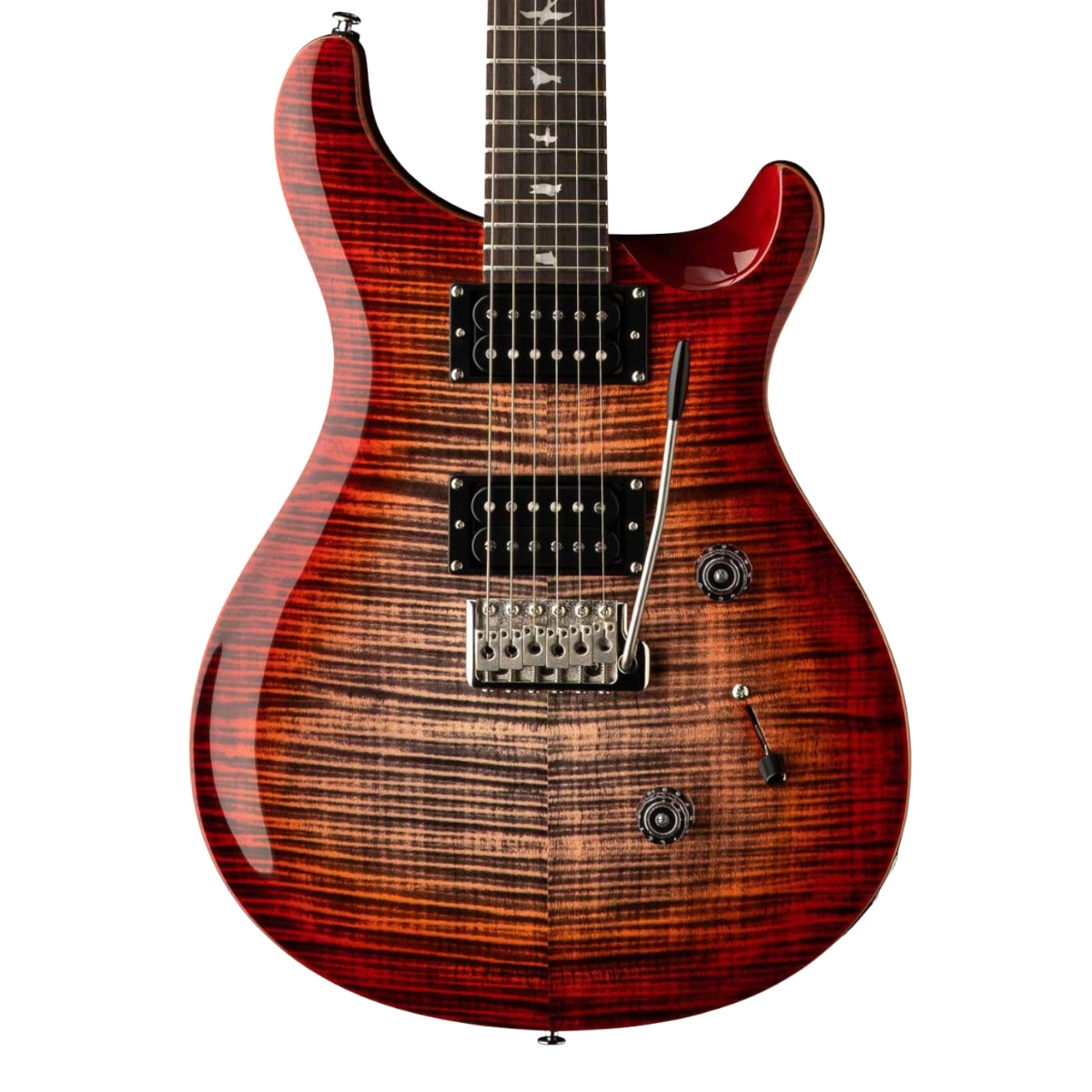 PRS SE CUSTOM 24 CHARCOAL CHERRY BURST GUITARRA ELECTRICA CON GIG BAG