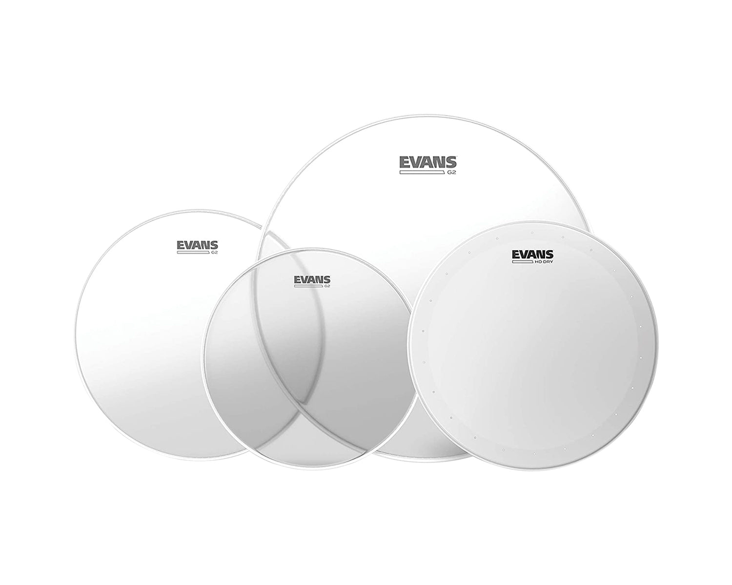 Pack de Parches Evans EPP-G2HDD-S G2 Clear con HD Dry