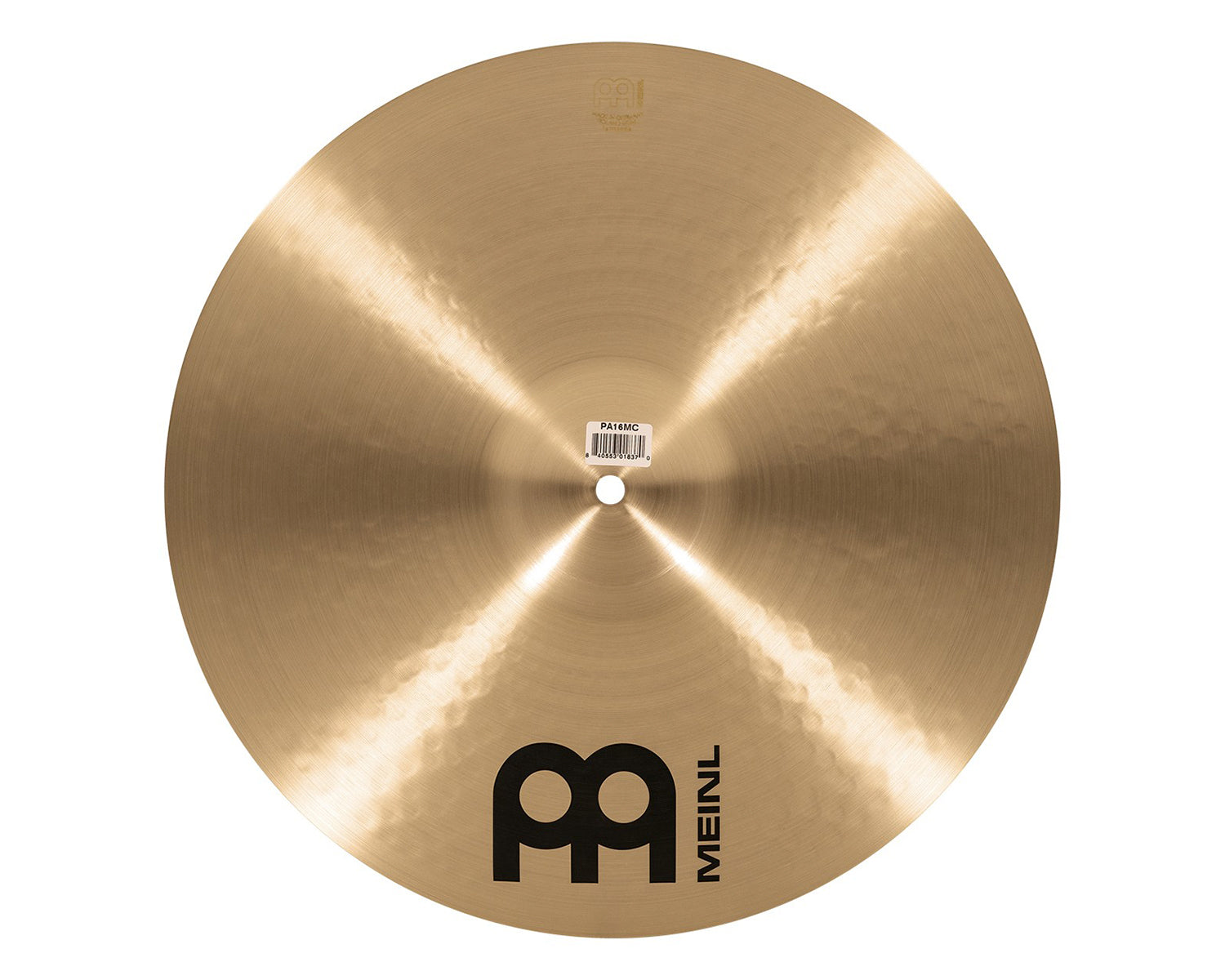 Platillo Crash Meinl Pure Alloy PA16MC 16 Pulgadas Traditional Finish